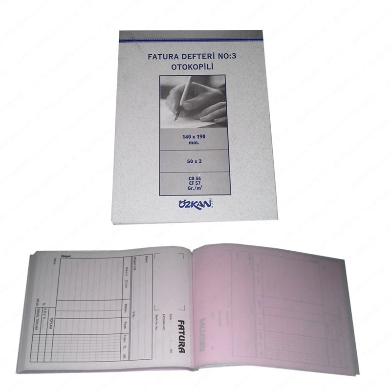 Özkan G0173 Fatura Defteri 50*2 No:3 Otokopili *12