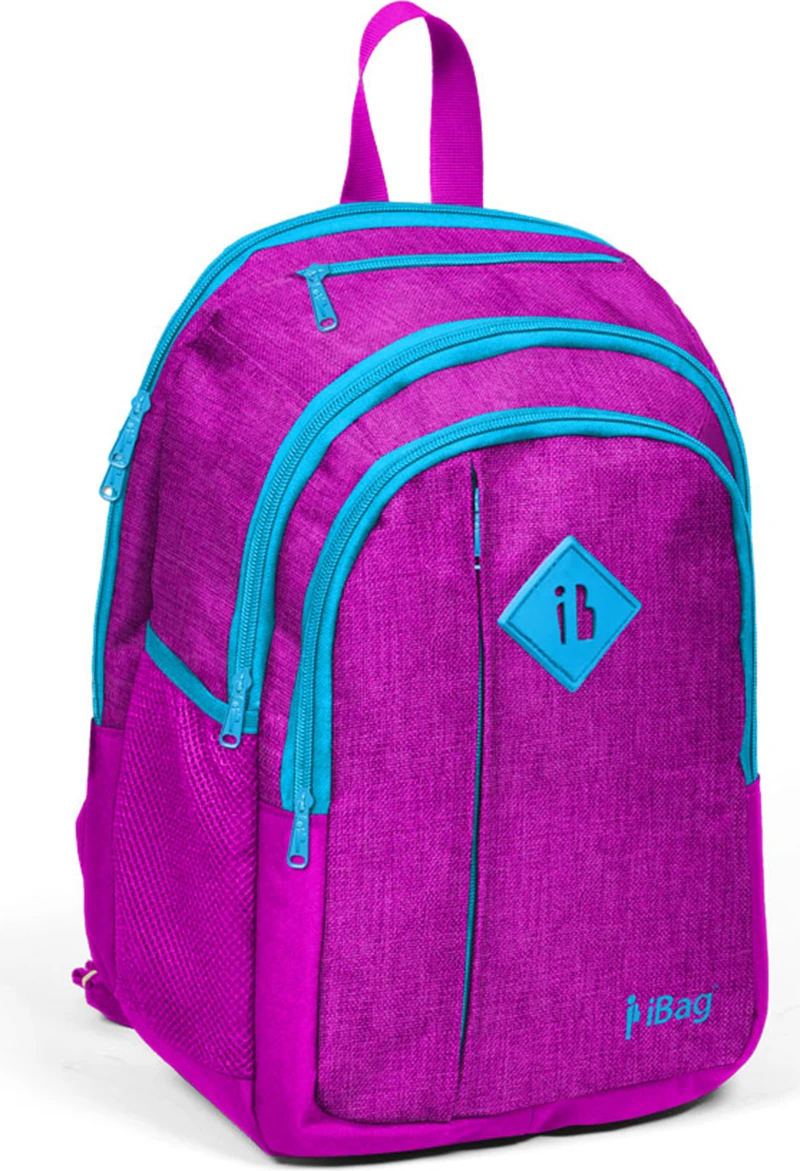Ibag 14334 Beş Bölmeli Kırçıllı Okul Sırt Çantası Pembe