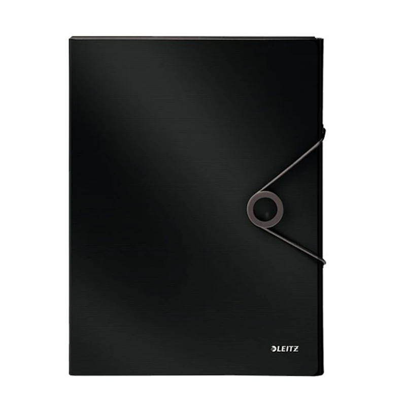 Leitz 4568 Solid Kalın Lastikli Dosya Siyah