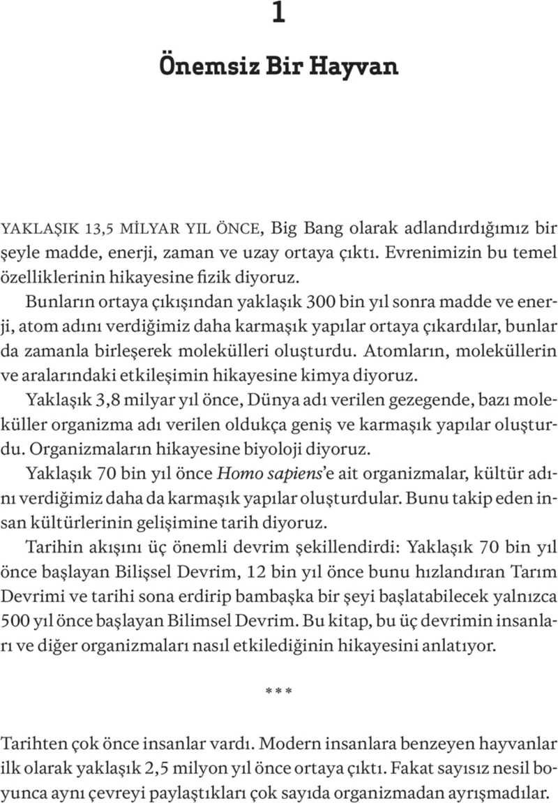 Hayvanlardan Tanrılara: Sapiens - İnsan Türünün Kısa Bir Tarihi - Yuval Noah Harari