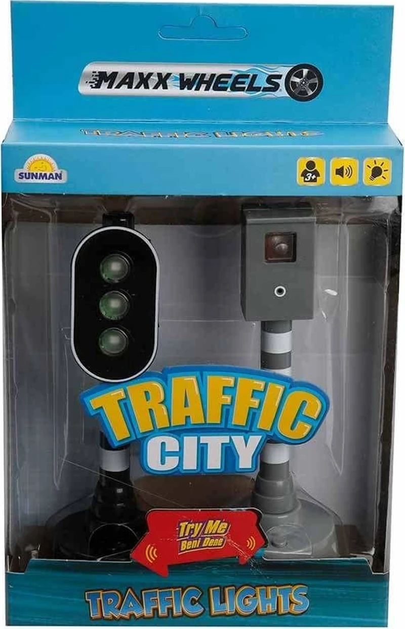 Akar Maxx Wheels Sesli ve Işıklı Trafik Işık Seti