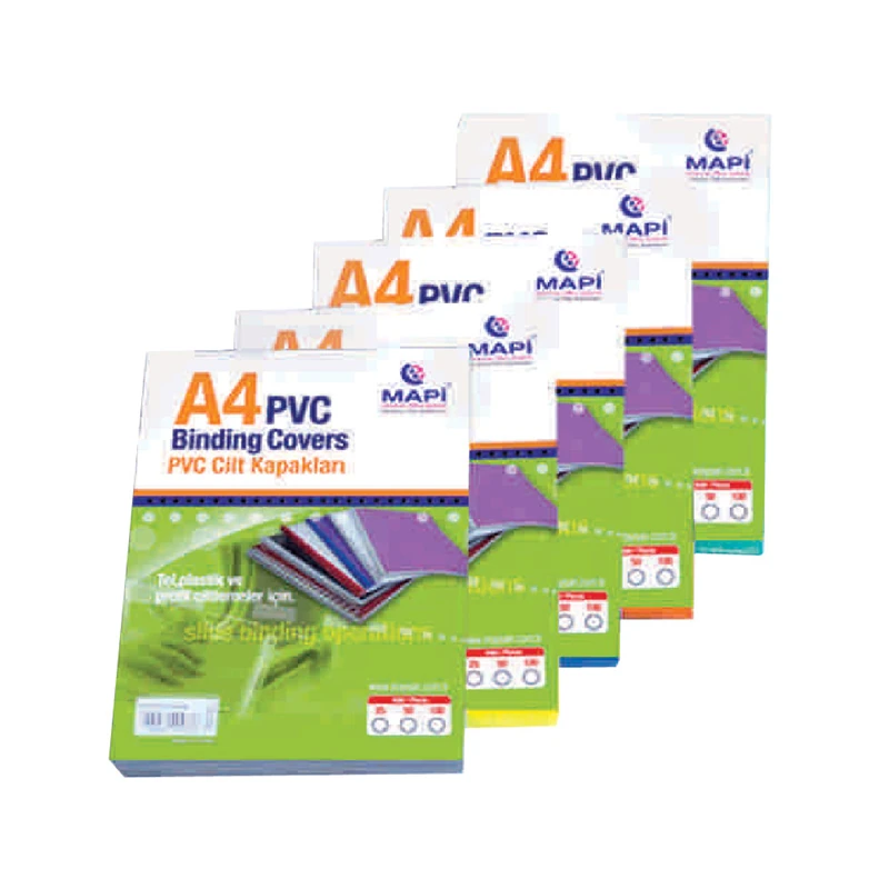 Mapi 2040250 160Mic A4 Pvc Kapak Şeffaf