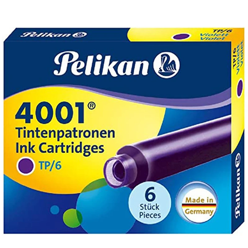 Pelikan 4001 Dolmakalem Kartuşu Küçük Royal Mavi 6Lı