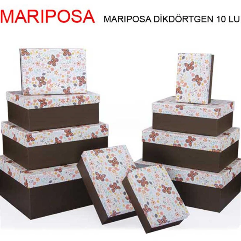 Gıpta Bx76790 Marıposa Dikdörtgen 10Lu Kutu Seti