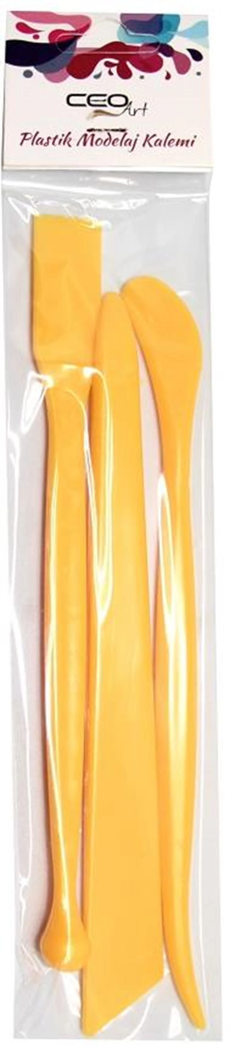 Ceoart Plastik Modelaj Kalemi 3'Lü Set (Sarı) Ceo-Sn0001