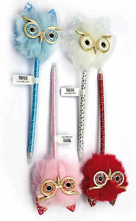 Unıck Color Kalem Baykuş Ponponlu 4137