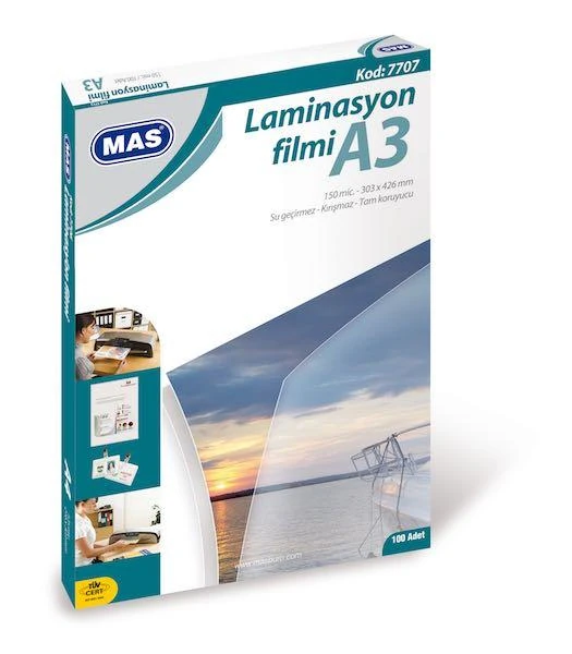 Mas Laminasyon Filmi 125 Mıc. A3 10 7707