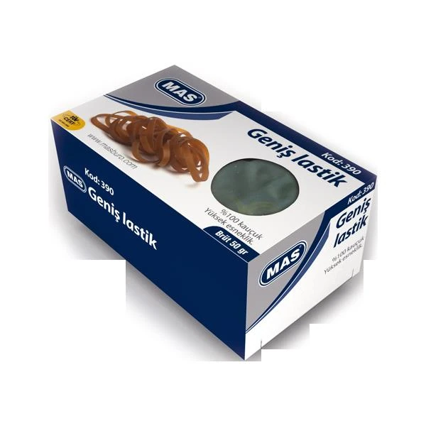 Mas Ambalaj Lastiği 50Gr %100 Kauçuk Geniş Kt 390