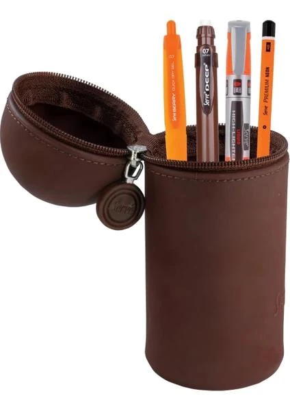 Serve Hoopup Kalem Çantası Toprak Kahverengi