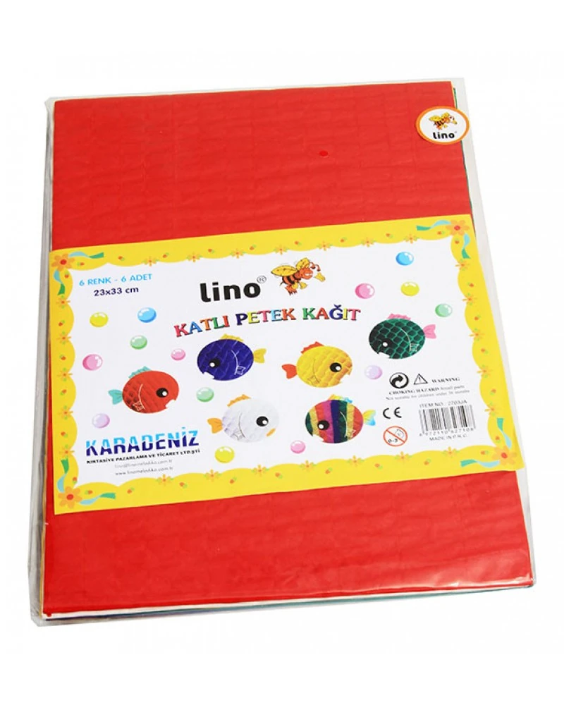 Lino 2703Ja Katlı Petek Kağıdı 6Renk 6Lı 23*33 *24