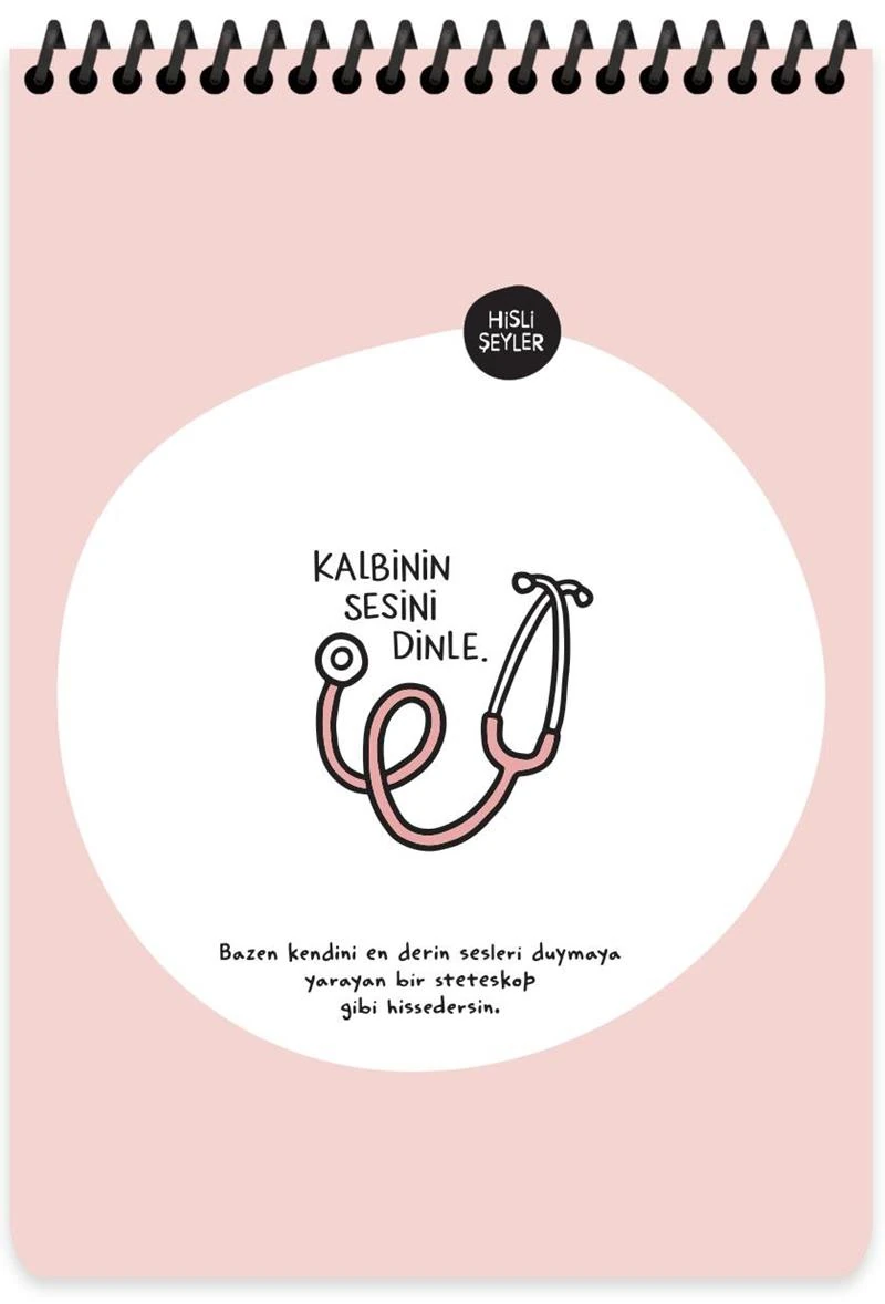 Keskin Bloknot Hisli Şeyler Bu Aralar Karışığım A5 Spiralli Karton Kapak 80 Yp. Çizgili 500571