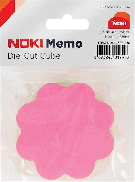 Noki Memo Yapışkanlı Not Kağıdı 75X75 250 Yp 12357-250 5 Renk Çiçek