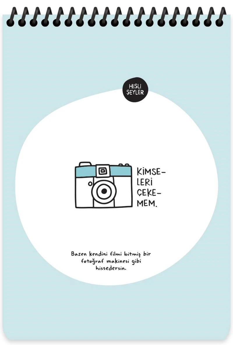 Keskin Bloknot Hisli Şeyler Bu Aralar Karışığım A5 Spiralli Karton Kapak 80 Yp. Çizgili 500571