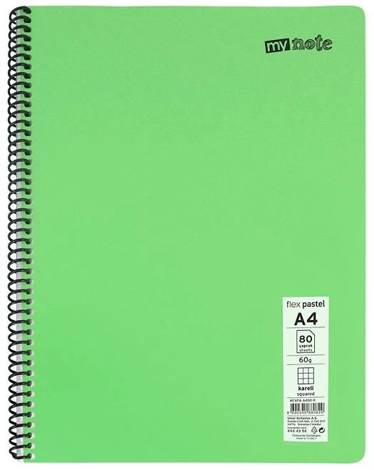 Mynote 30001913 Mfxpa-A4120-K Flex Pastel Defter A4 120/4