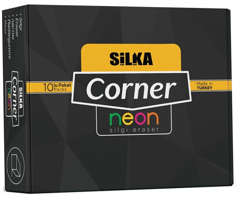 Silka Silgi Corner Neon 5 Renk 10 Lu - 30 Adet Art.14
