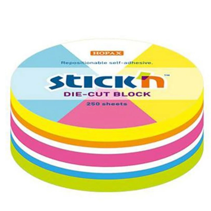 Gıpta 21830 Stıckn 67*67 Neon Yuvarlak Yapşkn Notblok 250Yp