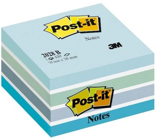 Post-It Yapışkanlı Küp Not 76X76 Mavi 450Yp 2028B