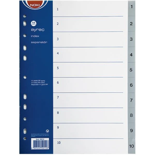 Noki 59210 Pp Ayraç 1-10 Rakam *50