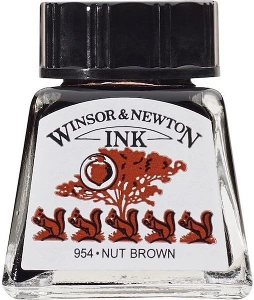 W&N Çizim Mürekkebi Drawıng Ink 14 Ml Nut Brown 441 Wn-1005441