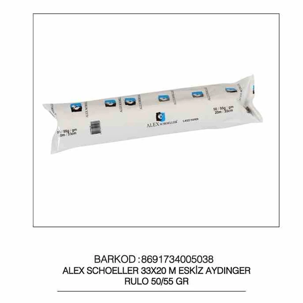 Alex Alx-0038 Eskiz Kağıdı 50/55Gr Rulo 20*33Cm