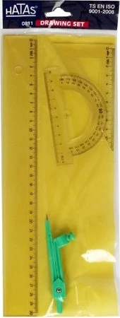 Hatas 0814 Pergelli Eko Çizim Takımı(30Cm Cetv)*24