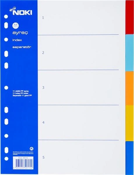 Noki 59125 Pp Ayraç 1*10 Renk *50