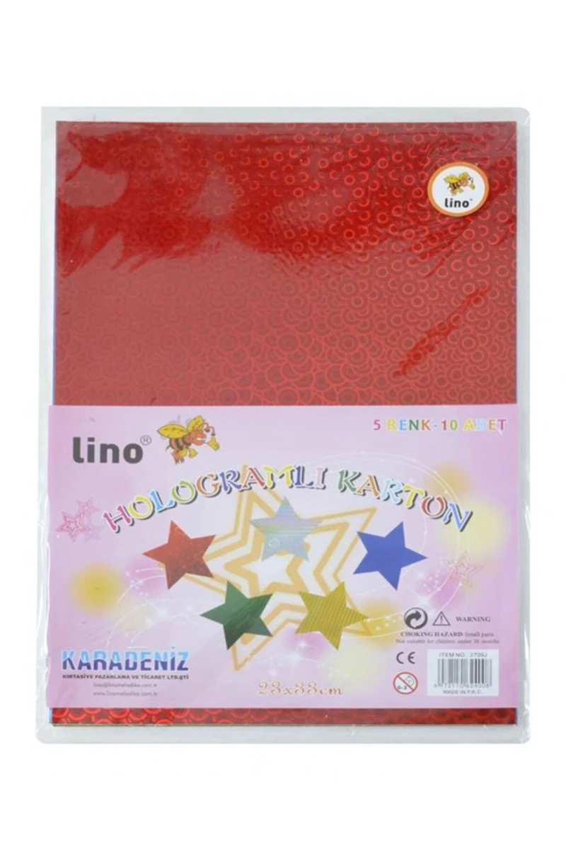 Lino 2709J Hologramlı Karton 5 Renk10Lu 23*33Cm*60