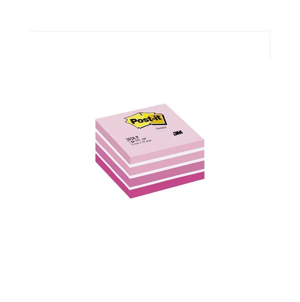 Post-It Yapışkanlı Küp Not 76X76 Pembe 450 Yp 2028P