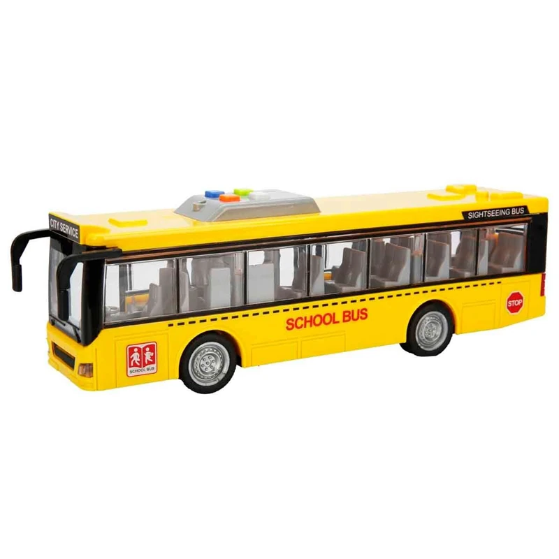 1:16 Maxx Wheels Sesli ve Işıklı Şehir Otobüsleri 28 cm - Kırmızı