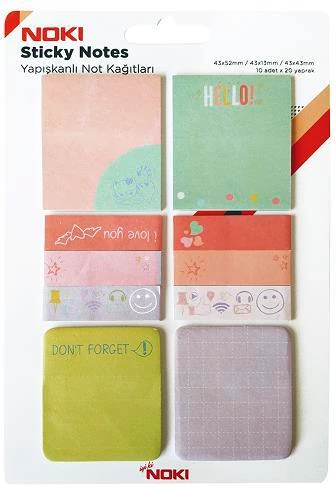 Noki 12900 Memo Baskılı Krş.Ölçü Yapış.Notlar 20Yp