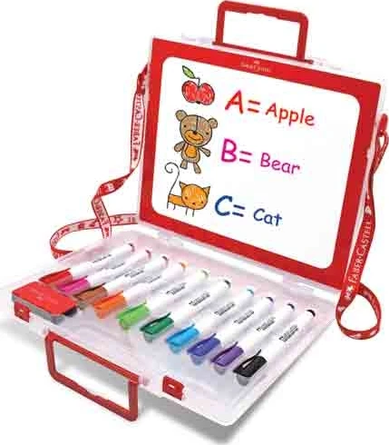 Faber-Castell Çantalı Beyaz Tahta Kalemi 10 Renk