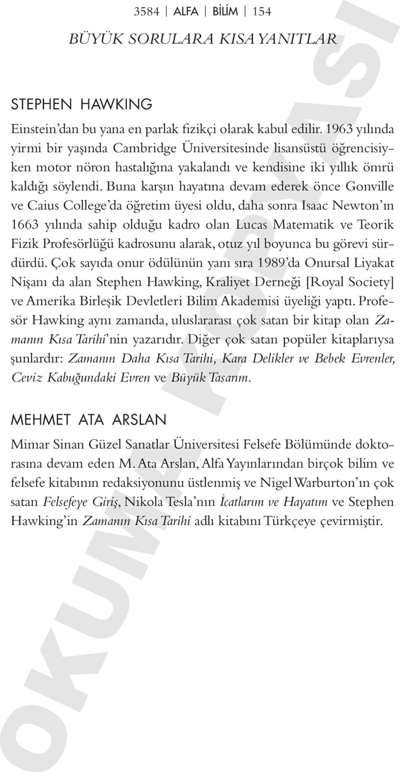 Büyük Sorulara Kısa Yanıtlar - Stephen Hawking
