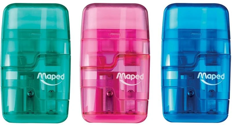 Maped Kalemtıraş Çift Delikli Connect Translu Silgili 20 Li 49211