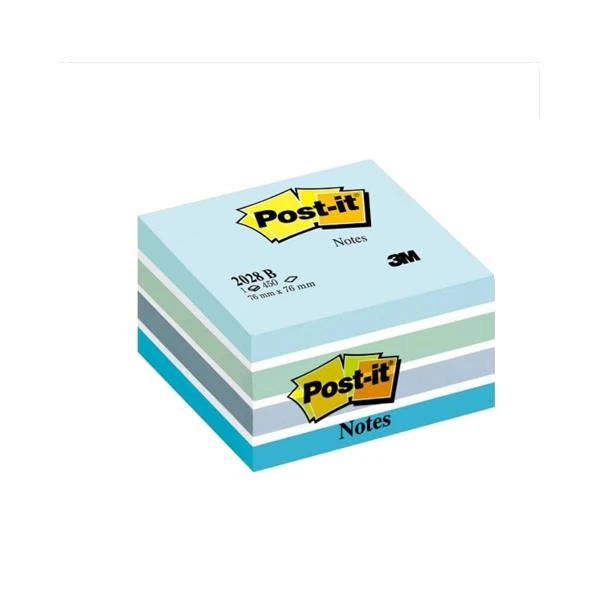 Post-It Yapışkanlı Küp Not 76X76 Mavi 450Yp 2028B