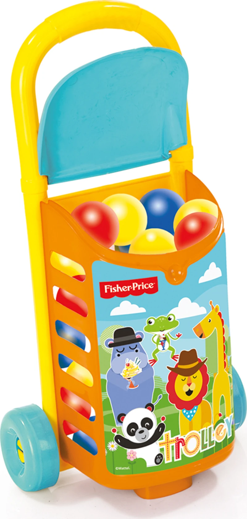 Dolu 1814 Fisher-Price Çek-Çek Araba Ve 25 Adet Top *6