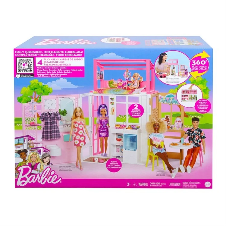 Barbie Portatif Taşınabilir Evi HCD47