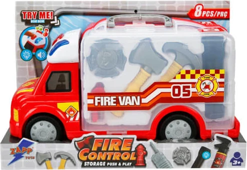 Sun-Yfn-Zap-Oyun Set İtfaiye Aracı Çantalı 8Prç.Ses/Işık S00001962*6