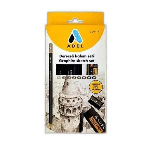 Adel Dereceli Kalem Seti 8`li