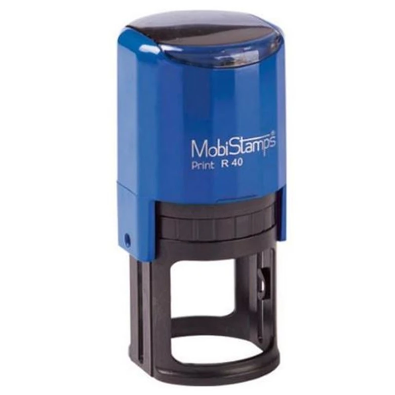 Mobistamps Kaşe Yuvarlak R-40 Siyah Keçeli