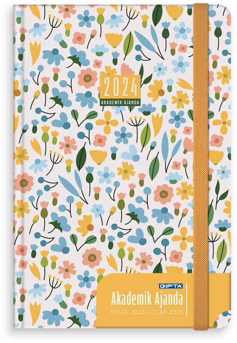 Gıpta Ajanda Akademik 17X24 Haftalık Sert Kapak Lastikli 160-Psk