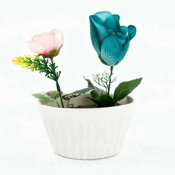 Tutku Yapay Çiçek Seramik Saksı Elips No.3 Büyük TUTKU-290 8028 3633