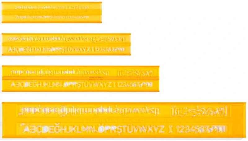 Hatas 02250 Teknik Resim Yazı Seti 3-5-7-10Mm Tk