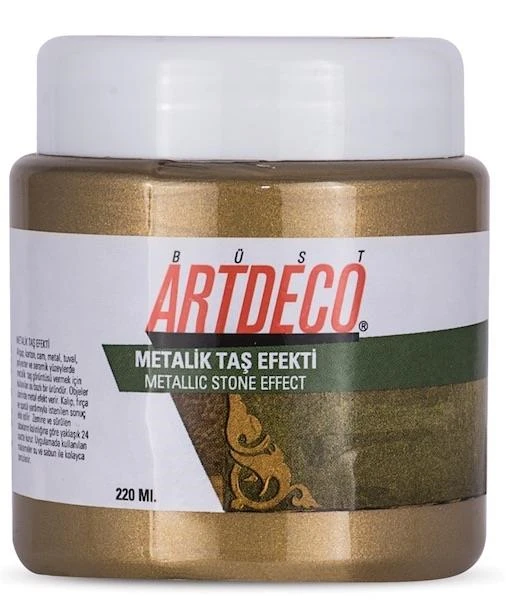 Artdeco Y-054N-2023 Metalik Taş Efekti 220Ml Antik Altın 2023