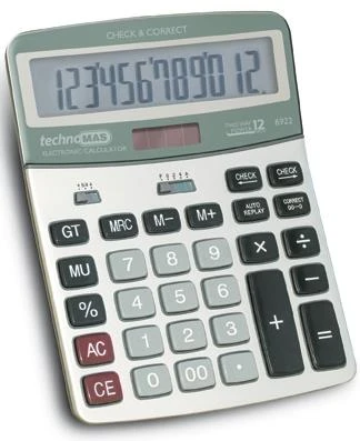 Mas Hesap Makinesi 12 Hane Düzeltmeli Metal 6922