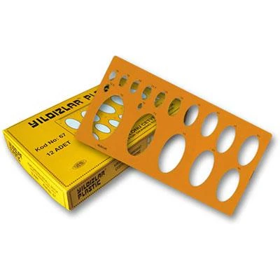 Yıldızlar Elips Şablon Büyük Kod.067