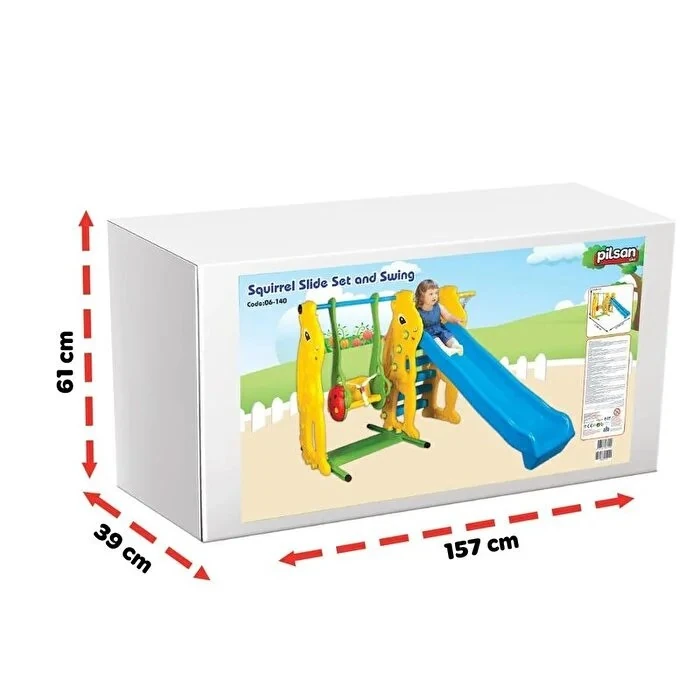 Pilsan Sincap Salıncak ve Kaydırak Seti