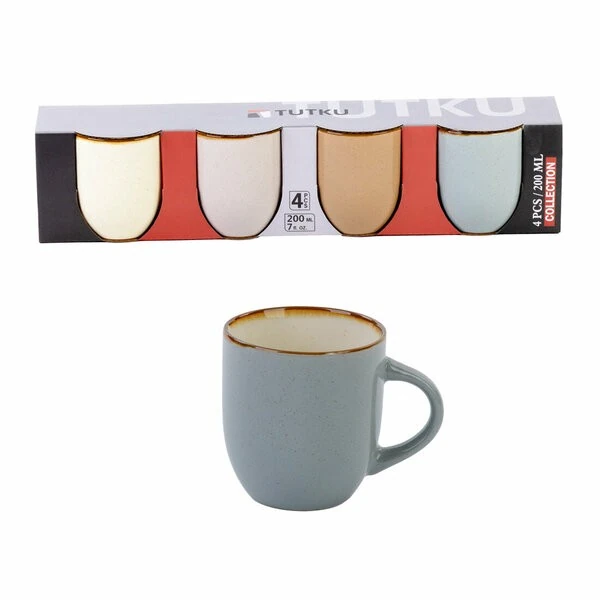 Tutku Kupa Porselen Küçük 4 Lü 200 ml ALS-003 TUTKU-1352 7304