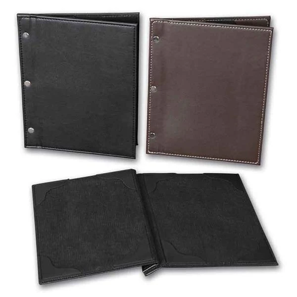 2K Menü Kabı 18X23 Suni Deri Vidalı Kahve 4044K