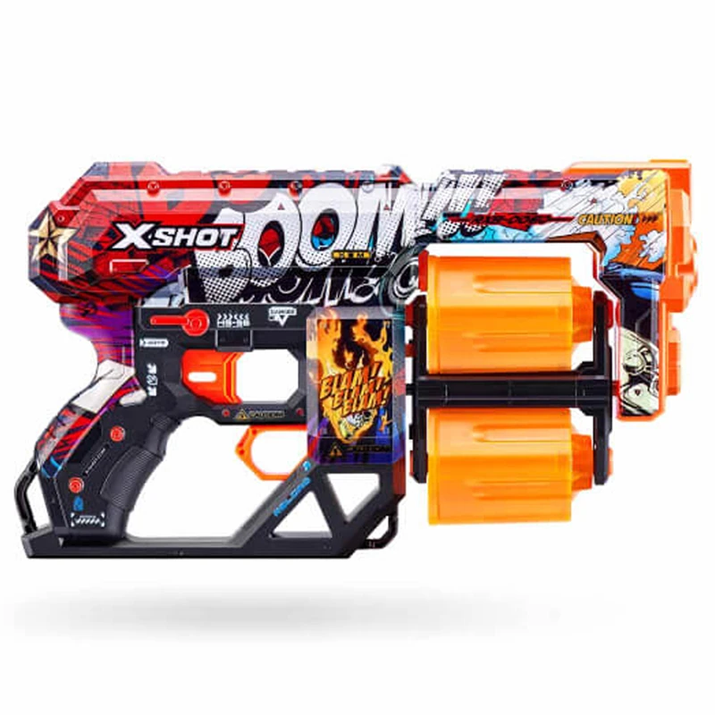 Sunman Oyuncak X-Shot Excel Skins Dread Blaster Sünger Atan Silah 12 Mermili 31 CM
