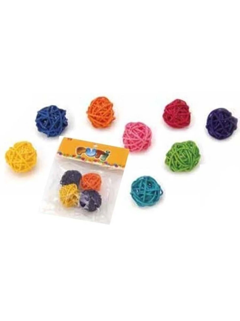 Puti 2'li Bambu Süs Top 2'Li 8825